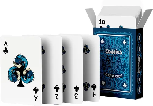 Miniatura 4 de Coddies Cartas de juego de peces FINtastic Cards Fish Design Idea de regalo Juegos, Go Fish, Poker, Black Jack