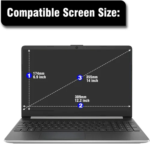 Miniatura 2 de KEANBOLL Paquete de 3 protectores de pantalla antirreflejos para HP Pavilion 14, ChromeBook 14, Stream 14, Lenovo Flex 14, Dell Insprion 14, Acer