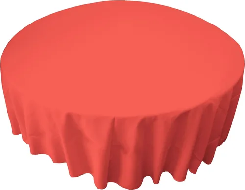 Miniatura 159 de LA Linen - Mantel redondo lavable de popelina de poliéster, resistente a manchas y arrugas, 51", mantel de tela para comedor, cocina, fiesta, Negro