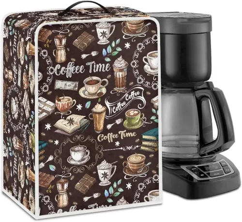 Miniatura 58 de DISNIMO Cubierta antipolvo para cafetera de mariposa azul, fundas para máquina de hacer café de cocina con mango superior, cubierta