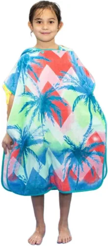 Miniatura 8 de BANGSAUR Toalla con capucha para niños, baño o playa, toallas de algodón suave para niñas, absorbente envolvente de piscina con capucha, poncho bata