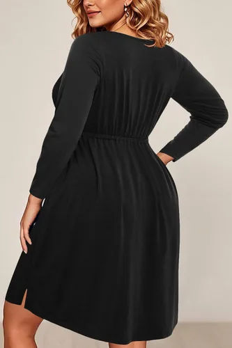 Miniatura 29 de Holipick Vestidos de verano para mujer, talla grande, casual, con bolsillos, acampanado, con botones, sin mangas, cuello en V