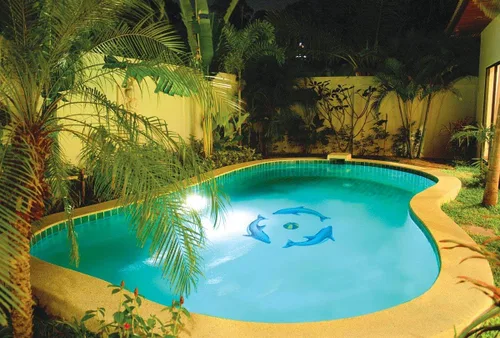 Miniatura 3 de Dolphin Group - Mosaico de cerámica para piscina (azul, 42 x 42 pulgadas)