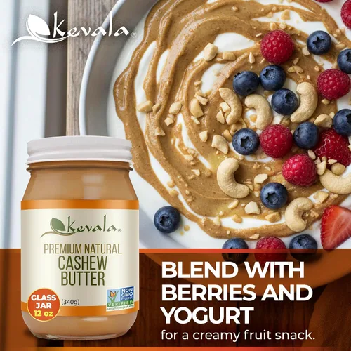 Miniatura 5 de Kevala Mantequilla de anacardo, natural premium, 12 oz