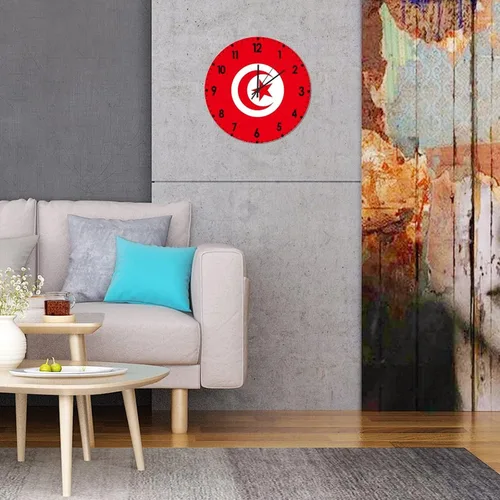 Miniatura 418 de Cheyan Reloj de pared con bandera de Canadá de 12 pulgadas, silencioso, sin tictac, de PVC, funciona con pilas, reloj redondo decorativo, regalo