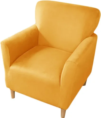 Miniatura 9 de XMAYODS Funda elástica para silla de club, fundas para silla de bañera, funda suave para sillón, protector de muebles extraíble, funda para silla