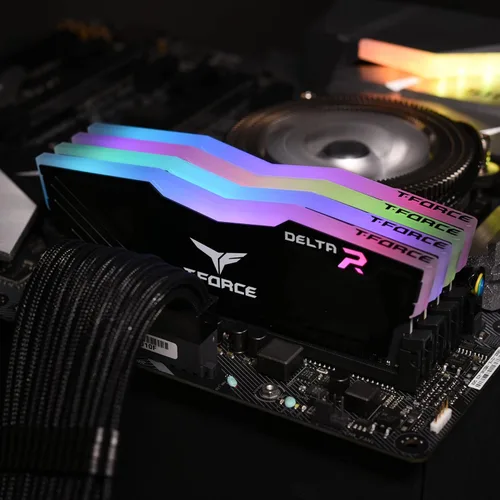 Miniatura 2 de TEAMGROUP T-Force Delta RGB DDR4 16 GB (2 x 8 GB) 3200 MHz (PC4-25600) CL16 Módulo de memoria de escritorio RAM TF3D416G3200HC16CDC01 - Negro