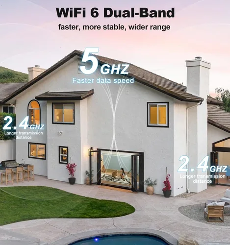 Miniatura 4 de Gyliziex Cámara de seguridad para interiores, 2 paquetes, 2K 5G WiFi para bebé/mascota/perro/niñera para seguridad del hogar, cámaras de seguridad