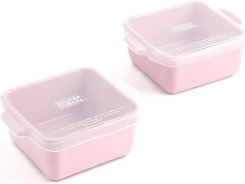 Miniatura 6 de Souper Cubes Juego de 4 platos para hornear de cerámica de 2.0-5 x 3 pulgadas para horno, fabricados en Estados Unidos, mini platos de cerámica