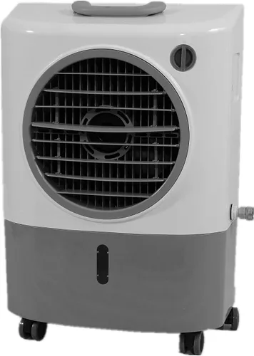 Hessaire Enfriador evaporativo portátil MC18M Color gris, 1300 CFM Enfría 500 pies cuadrados