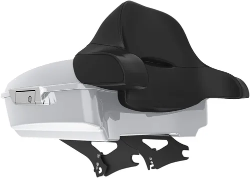 Miniatura 259 de King Tour Pack para Harley Alpine Green, cierre de paquete turístico, portaequipajes superior, soporte de montaje negro, placa de metal para Harley