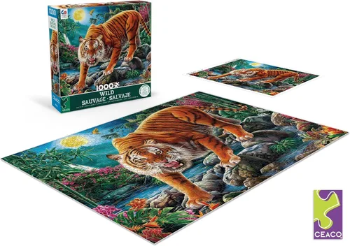 Miniatura 8 de Ceaco - Wild - Night Tigers - Rompecabezas de 1000 piezas