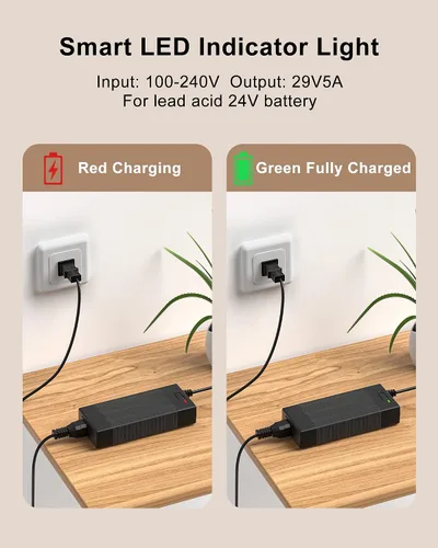 Miniatura 4 de Cargador de batería con conector XLR macho de 3 pines de 24 V 5 A, compatible con silla eléctrica Jazzy, scooter de movilidad del orgullo