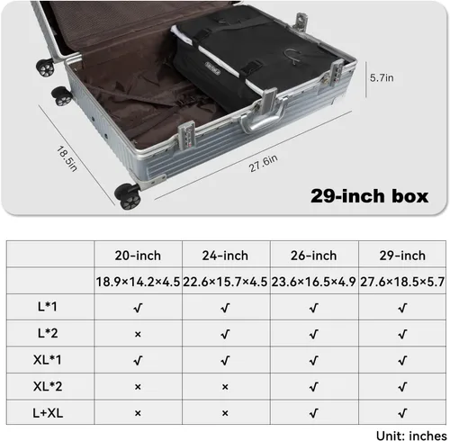 Miniatura 70 de TABITORA - Estantería portátil y plegable de gran capacidad con ganchos para colgar, ideal como almacenamiento para viajes