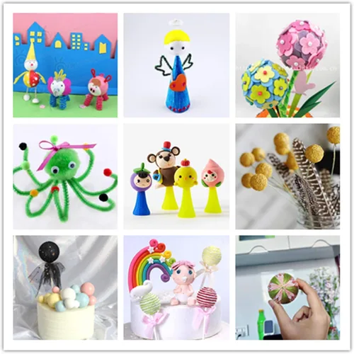 Miniatura 6 de Crafjie Paquete de 80 bolas de espuma para manualidades, 1 pulgada de diámetro, poliestireno para manualidades y manualidades, adornos, espuma