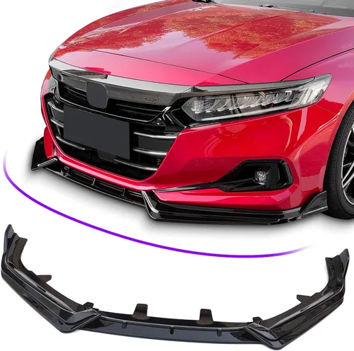 Miniatura 9 de Archaic Borde de parachoques delantero compatible con Honda Accord 10.5th Sedan SE/EX-L/LX/Sport/Touring 2021 2022, kit de carrocería divisor debajo