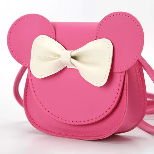 Miniatura 2 de Ondeam Little Mouse - Bolso cruzado con lazo para la oreja, bolso de hombro de poliuretano para niños y niñas