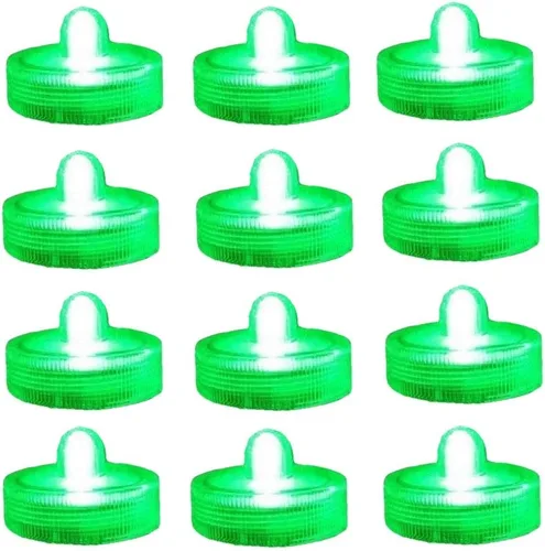 Miniatura 12 de Luz LED brillante sin llama, funciona con pilas, vela de té sumergible impermeable, decoración de jarrón bajo el agua para fiestas y bodas, paquete