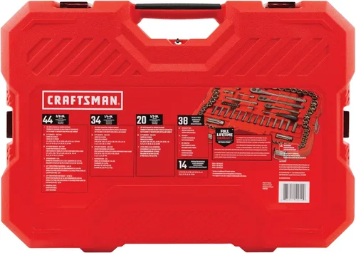 Miniatura 5 de CRAFTSMAN CMMT12035 - Juego de herramientas mecánicas, encastre de 0.25, 0.375 y 0.5 pulgadas, SAE/métrico, 150 piezas