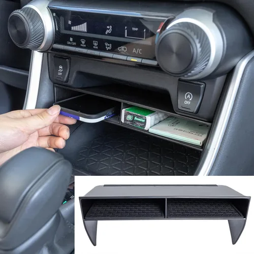 Miniatura 2 de TOPINSTALL 2025 Nuevo divisor de apertura más amplia compatible con Toyota Rav4 y RAV 4 Prime 2019-2025, organizador de ranura divisor más grande