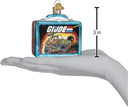 Miniatura 4 de Old World Christmas G.I. Joe - Fiambrera de cristal soplado para árbol de Navidad, decoración navideña hecha a mano