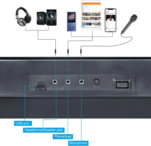 Miniatura 2 de Teclado de piano iluminado para principiantes, adultos, adolescentes, niños, teclado electrónico de música de 61 teclas con modos de enseñanza