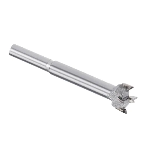 Miniatura 8 de Forstner Broca - Broca de carburo de tungsteno de 0.98 pulgadas para muebles de madera, bisagra, carpintería, vástago redondo, gris
