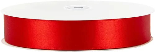 Miniatura 2 de LIUYAXI Cinta de Satén Roja de Doble Cara 1" X 50 Yardas, Cintas Perfectas para Manualidades, Envoltura de Regalos de Navidad, Fabricación de Lazos