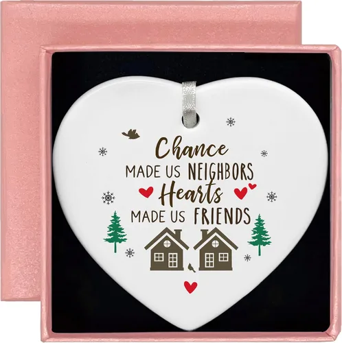 Miniatura 55 de Adorno Colgante Navideño en Forma de Corazón - Felicitaciones por la Nueva Casa, Regalo para Nuevo Propietario - Adorno para la Casa de Compradores