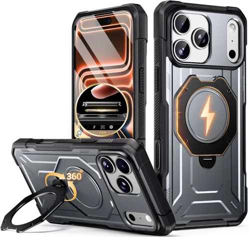 Miniatura 19 de Funda Poetic Spartan con soporte de anillo para iPhone 17, [Botón de control de cámara][Compatible con Magsafe], funda protectora de cuerpo