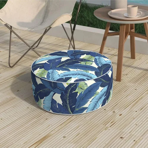 Miniatura 13 de Taburete inflable para exteriores de 31 pulgadas de diámetro x 14 pulgadas de alto, taburete portátil para todo tipo de clima, taburete de muebles
