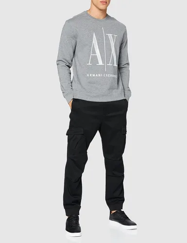 Miniatura 2 de AX ARMANI EXCHANGE Icon Project - Sudadera bordada para hombre, Negro