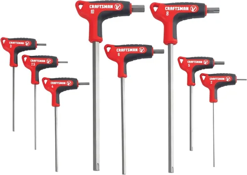 Miniatura 9 de CRAFTSMAN V-SERIES - Juego Allen de llaves hexagonales, SAE, 13 piezas (CMHT26159V)