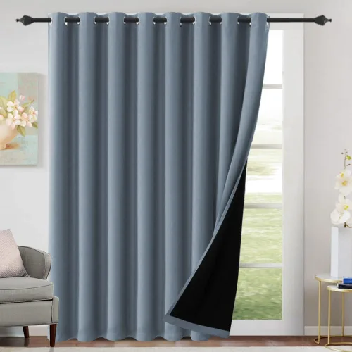 Miniatura 10 de H.VERSAILTEX Cortinas 100% de opacidad para dormitorio, con aislamiento térmico, cortinas opacas completas para sala de estar, cortinas de ventana