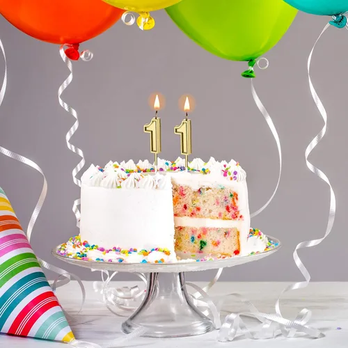 Miniatura 3 de Velas para pastel de cumpleaños número 11, velas con números de pastel, velas de feliz cumpleaños, decoración de adorno para pastel de cumpleaños