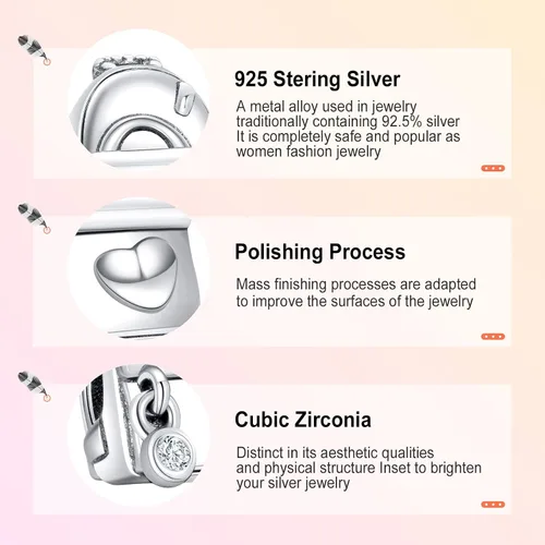 Miniatura 4 de Annmors - Dije familiar colgante de plata de ley 925 para hermana mamá papá y tía joyas para niñas regalos de cuentas para mujeres pulsera y collar