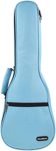 Miniatura 15 de CLOUDMUSIC - Funda para ukelele con mochila acolchada para concierto de 23 pulgadas (concierto, negro)