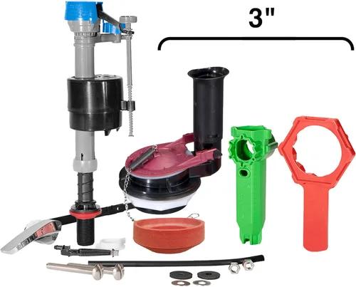 Miniatura 5 de Fluidmaster K-400H-038-T4 PerforMAX Kit de reparación de inodoro de 3 pulgadas, sin tamaño, multi