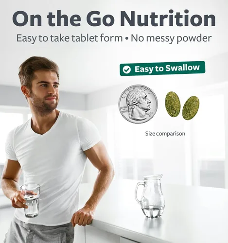 Miniatura 4 de Suplemento orgánico USDA Super Greens – Suplemento orgánico de frutas y verduras para adultos con 28 complejos de superalimentos con raíces