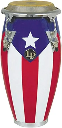 LPM198-PR LPMC Mini Afinable Bandera Puertorriqueña Conga de Madera