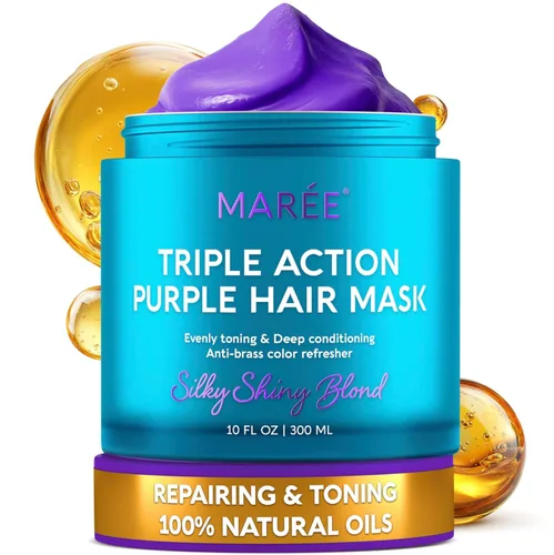 Miniatura 14 de MAREE Mascarilla Capilar de Acondicionador Profundo para Cabello Dañado – Tratamiento Capilar de Aceite de Argán y Biotina Jojoba – Mascarilla