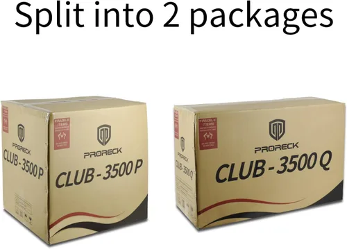 Miniatura 8 de PRORECK Club 3500 Subwoofer de 15 pulgadas 3000 W Sistema de altavoces PA alimentado por DJ, conjunto combinado con 8 altavoces de matriz