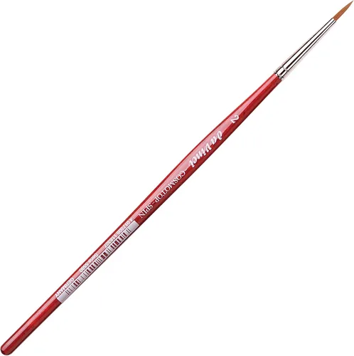 Miniatura 62 de da Vinci Watercolor Series 5580 CosmoTop Spin Pincel de Pintura, Redondo Sintético con Mango Rojo