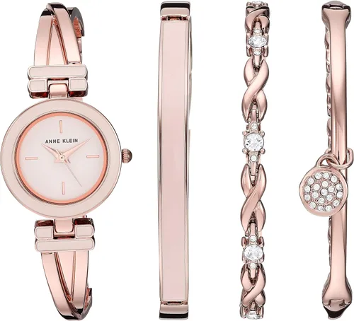 Miniatura 6 de Anne Klein - Juego de reloj de brazalete para mujer y pulsera acentuada con cristales premium