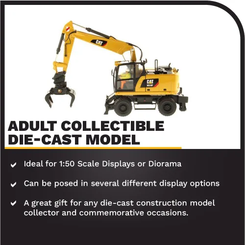 Miniatura 3 de Excavadora con ruedas Caterpillar M318F 1:50 - Serie High Line de Diecast Masters - 85508