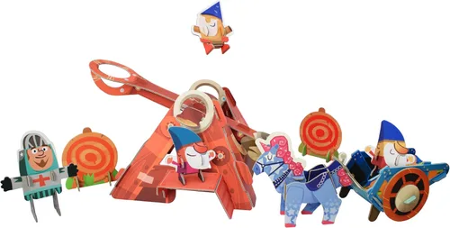 Miniatura 7 de Catapult - Lanzador de gnomos, juguete STEM seguro para niños de 3 años en adelante, para imaginación, aprendizaje y juego educativo con historias