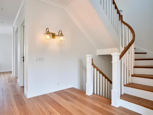 Miniatura 4 de Aplique de pared de vidrio de 2 luces con pantalla de globo a rayas transparentes, lámpara de pared de latón envejecido industrial para sala