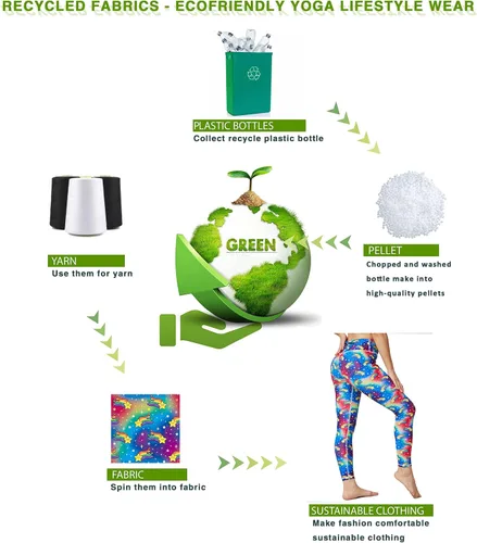 Miniatura 6 de UIUO-UIPEU Pantalones de yoga impresos para mujer leggings de compresión con control de abdomen y bolsillo