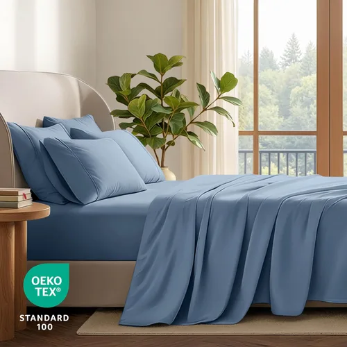 Miniatura 111 de Bare Home Hotel Luxury - Juego de sábanas tamaño individual, extra suave, 4 piezas, bolsillos profundos, ajuste fácil, refrescante y transpirable