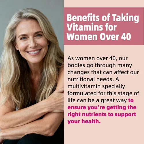 Miniatura 3 de Multivitamínico para mujeres de 40 años o más con omega-3, niacinamida, complejo B, luteína, hierro, colina, fosfatidilserina, vitamina D3
